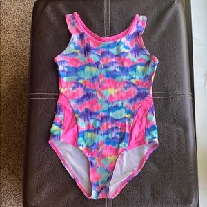 Justice leotard colorful Rainbow Bright!